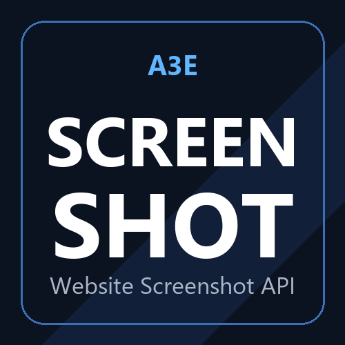 Captura de tela do site A3E API