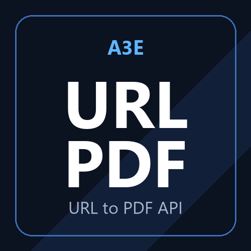 A3E URL para PDF API