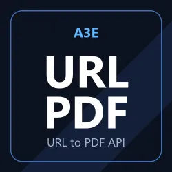 A3E URL to PDF API
